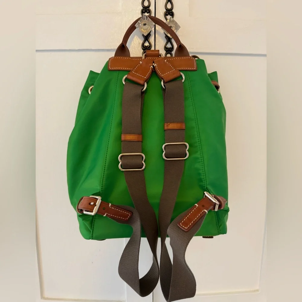 Dooney & Bourke Nylon Small Allie Backpack in Kelly Green - Picture 2 of 7